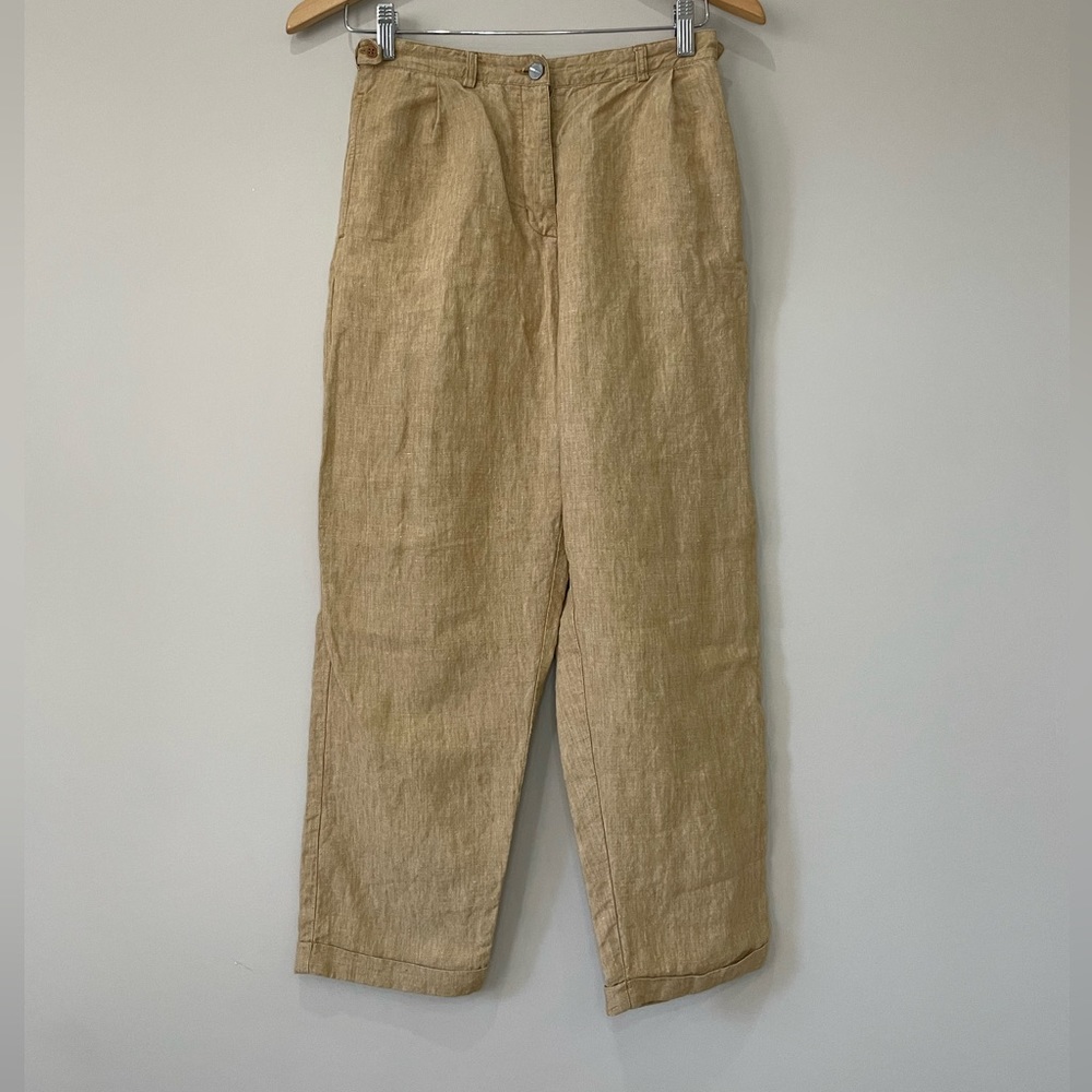 Freitag E155 Female linen wide leg barrel ankle pants XS